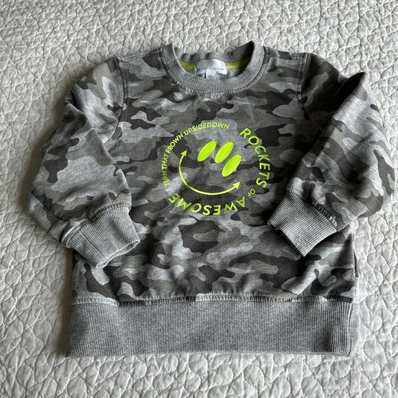 Rockets of Awesome boys Camo Crew Sweat Shirt - Picture 1 of 4